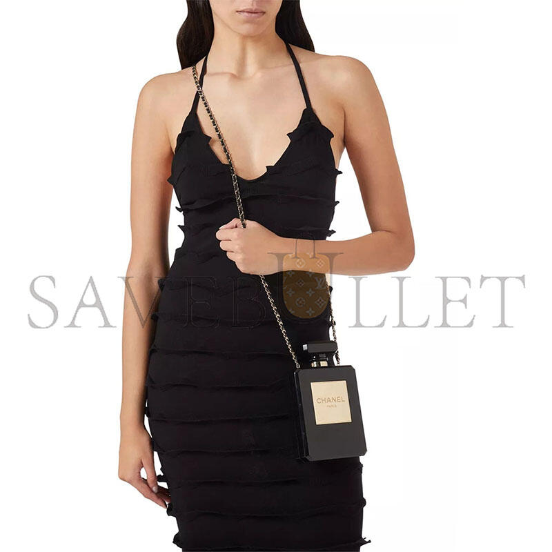 CHANEL MASTER CLUTCH NO.5 PERFUME BAG IN PLEXI (20*12*4cm)